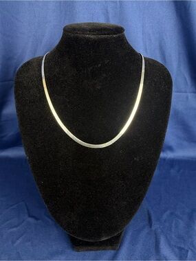 20” 6mm Solid 925 Classic Men’s Sterling Silver Herringbone Necklace